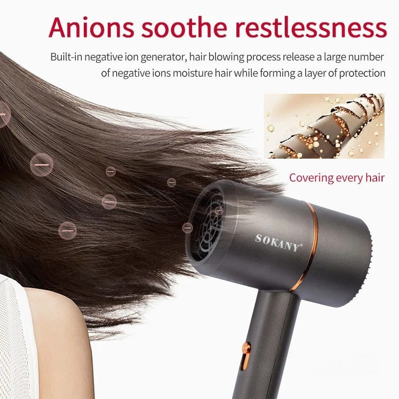 SOKANY Hair Dryer with Concentrator Nozzle -  SK-2202