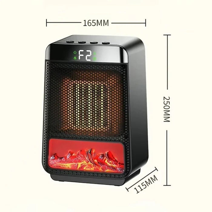 Desktop PTC Heater - Dynamic Flame Light -  iDiskk E03
