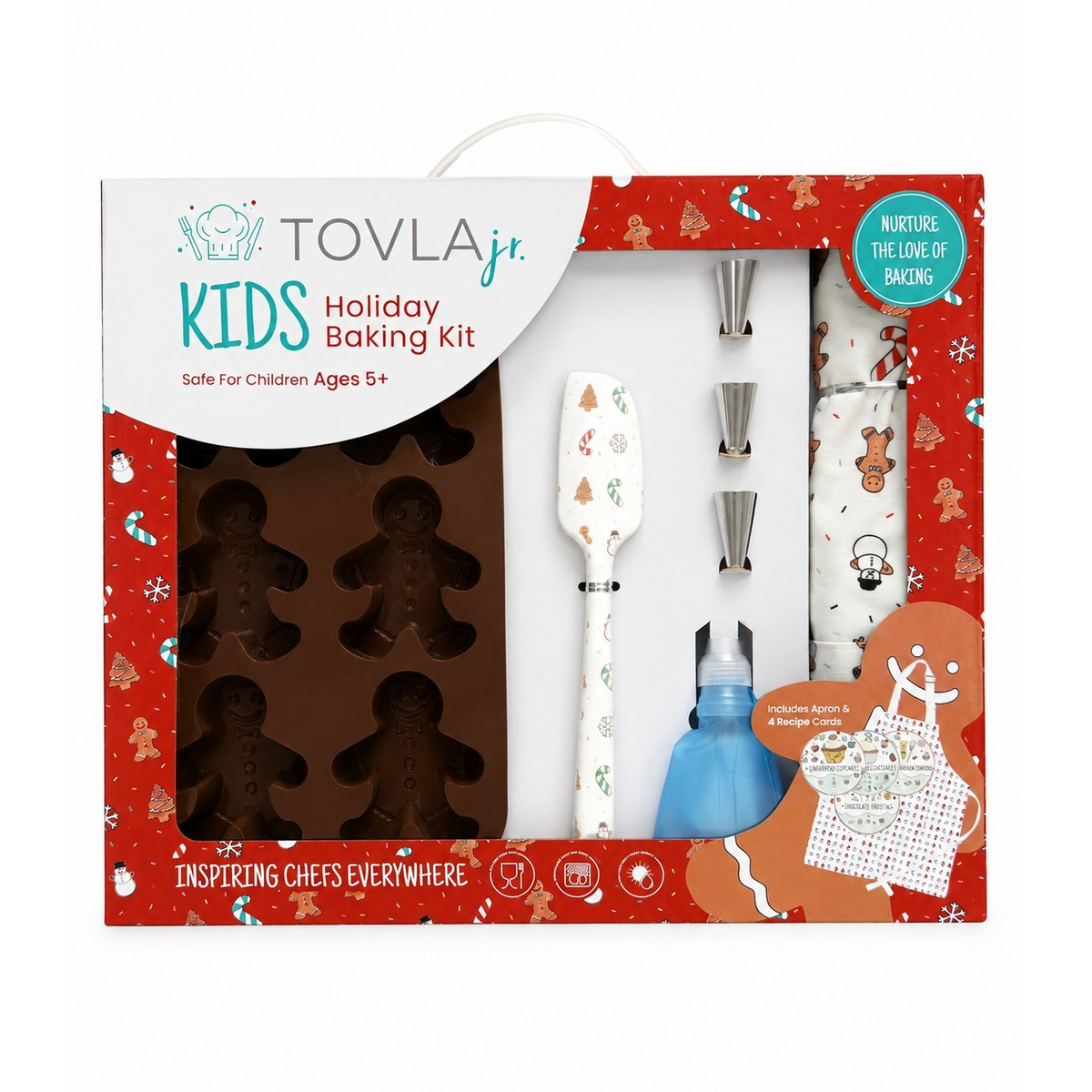 Tovla Jr Holiday Gingerbread Baking Kit for Kids
