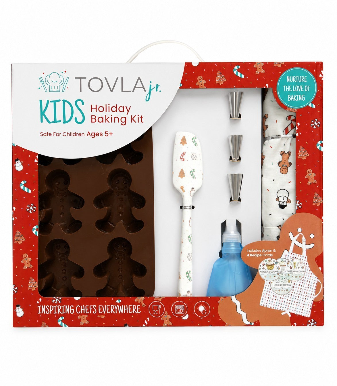 Tovla Jr Holiday Gingerbread Baking Kit for Kids