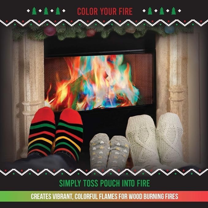 Magical Flames - Creates Colorful Vibrant Flames - 25 Pack