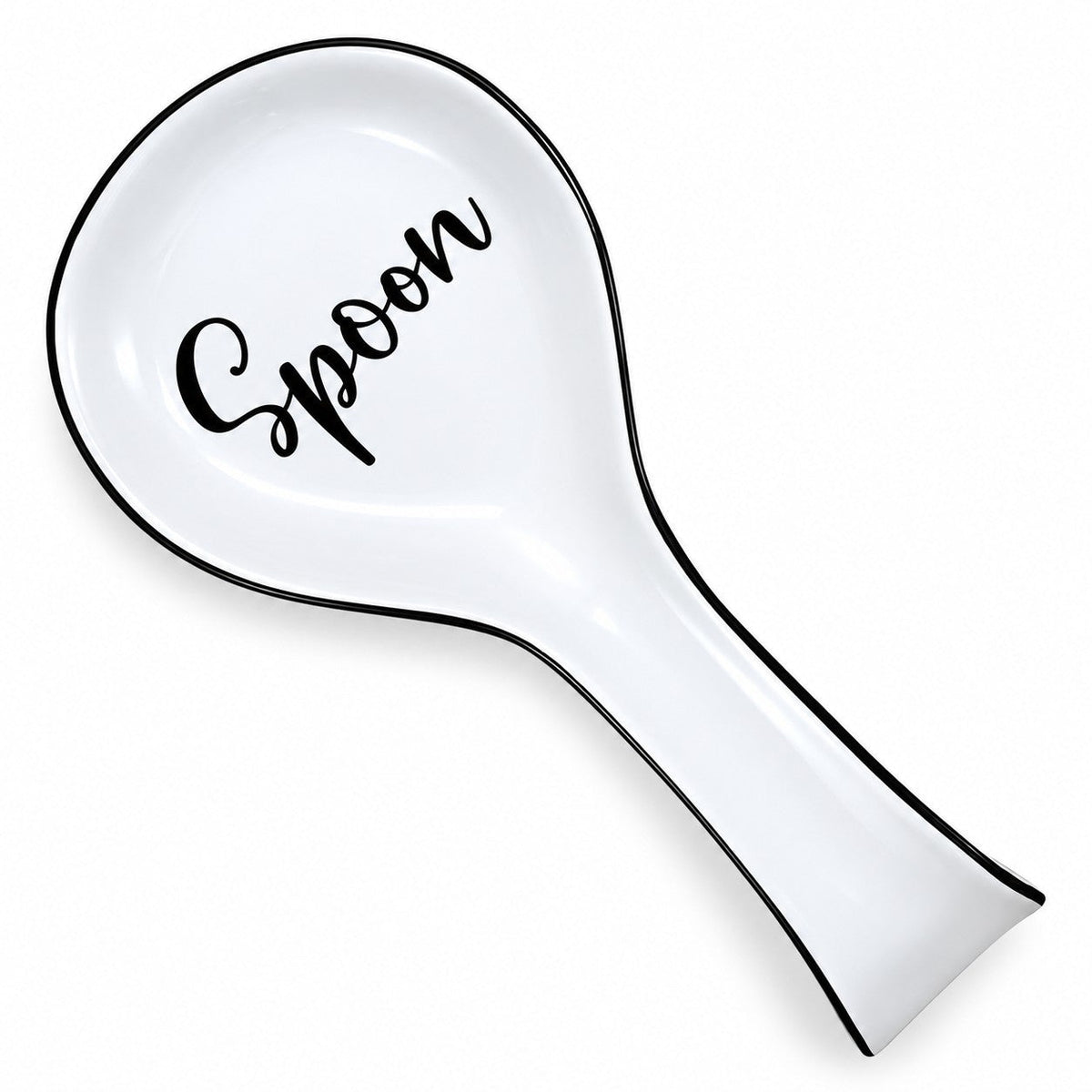 Home Acre Designs White Ceramic Spoon Rest