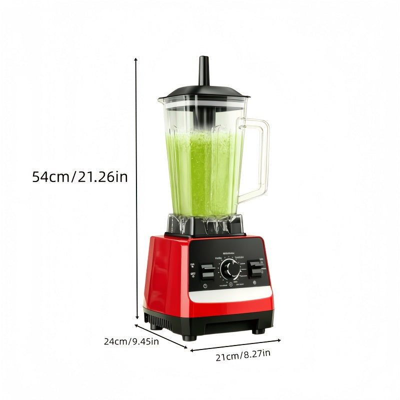 Professional Countertop Blender - 68 oz (2L) Jar Plus Grinder Cup, Variable Speed and Pulse, Red